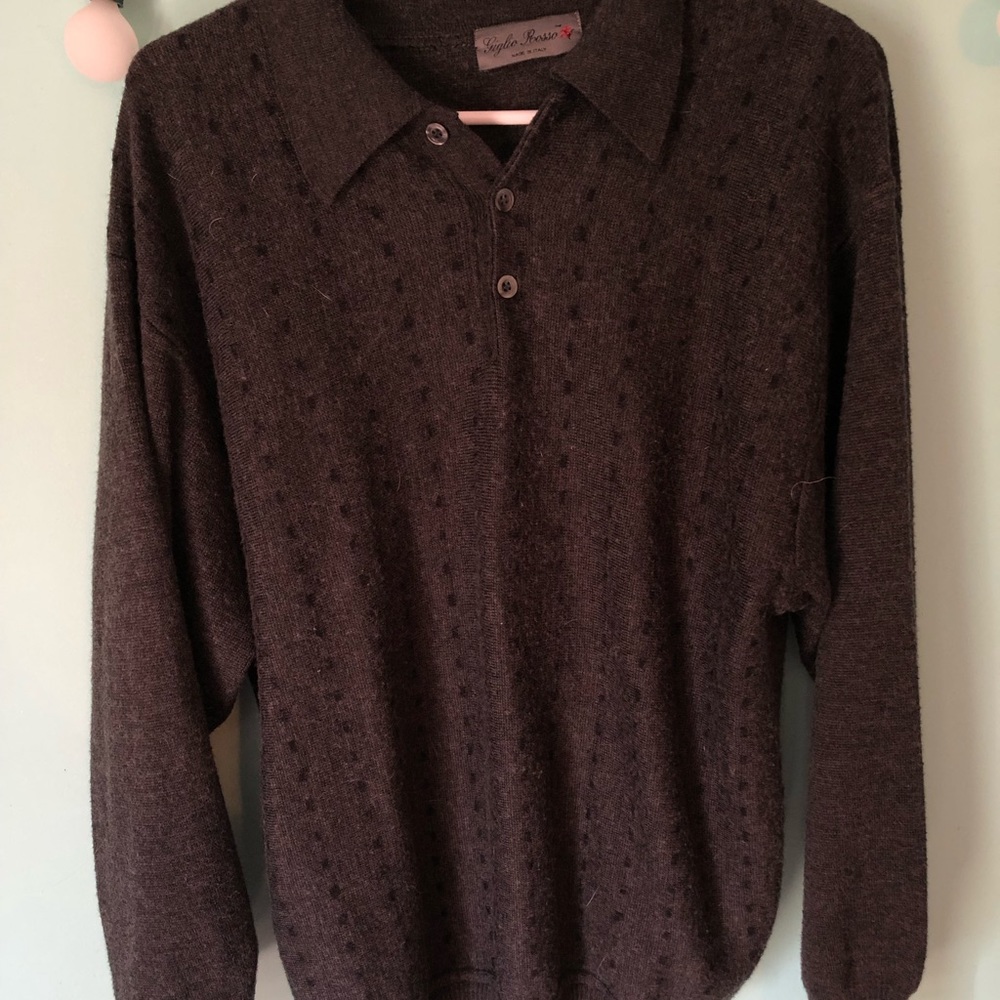 Giglio Rosso grey collar sweater Size Large